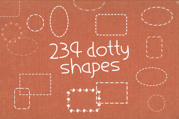 234 Textured Dotty Shapes: Elevating Your Design Workflow with Versatile Assets