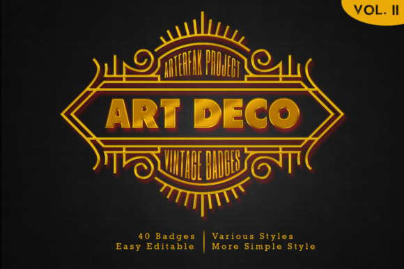 Art Deco - Vintage Badges Vol. II: A Modern Twist on Timeless Design