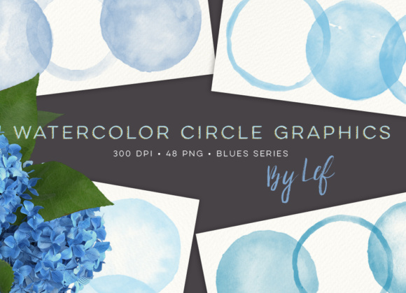 Blue Clipart Watercolor Circles: A Versatile Tool for Modern Creativity and Branding