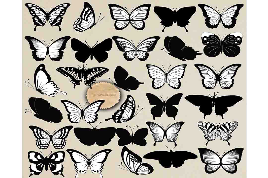 Butterfly Silhouettes: A Versatile Design Element for Creatives and Professionals