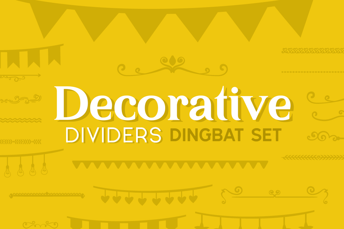 Decorative Dividers Dingbat Set: Enhance Your Designs with Style and Precision