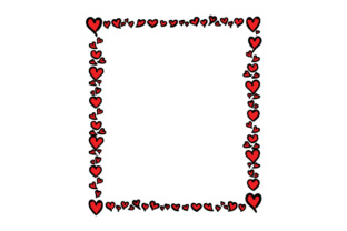 Decorative Heart Border Design