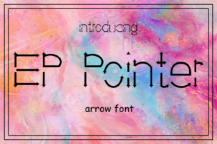 EP Pointer: A Decorative Typeface with Arrow Elements for Creative Design