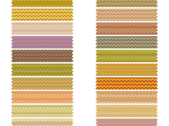 Fall Chevron Digital Washi Tape