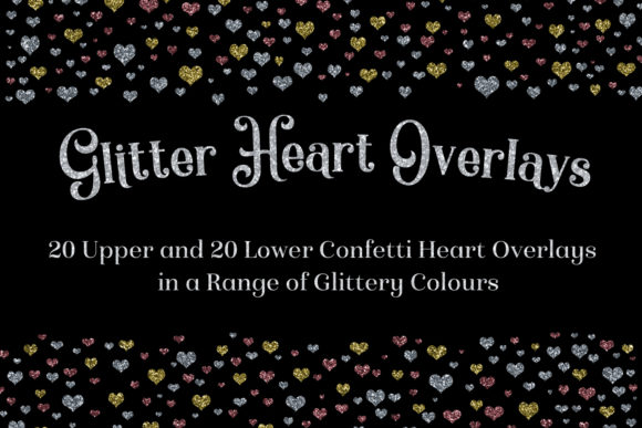 Glitter Heart Overlays: A Versatile Design Tool for Creative Projects