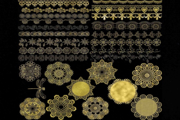 Golden Doily Clipart