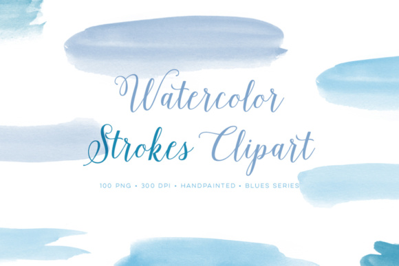 Handpainted Watercolor Graphics Blue: A Versatile Design Resource for Print and Digital Use