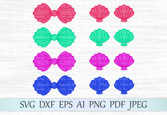 Mermaid Bra Cut Files for Creative Projects