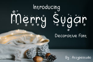 Merry Sugar Typeface for Wintery Design
