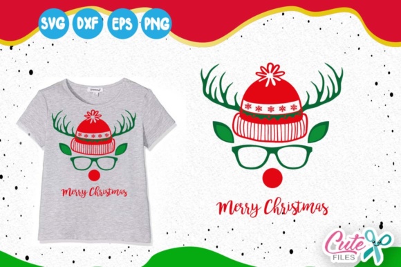 Reinder Face, Santa Hat Svg: A Creative Resource for Holiday Projects