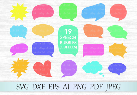 Speech Bubbles: A Creative Resource for Electronic Cutting Machines