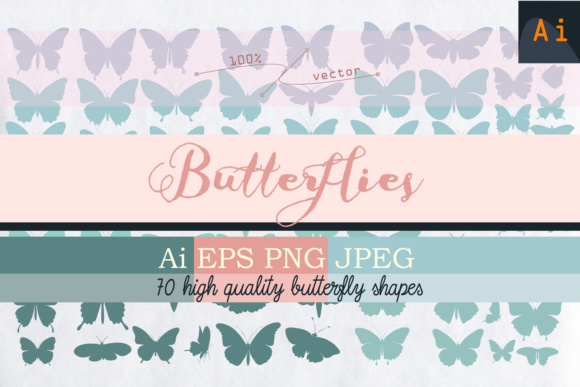 Vector Butterfly Shapes Collection