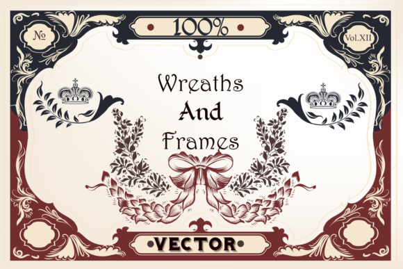 Vector Wreath and Frames: A Versatile Design Bundle for Creative Professionals