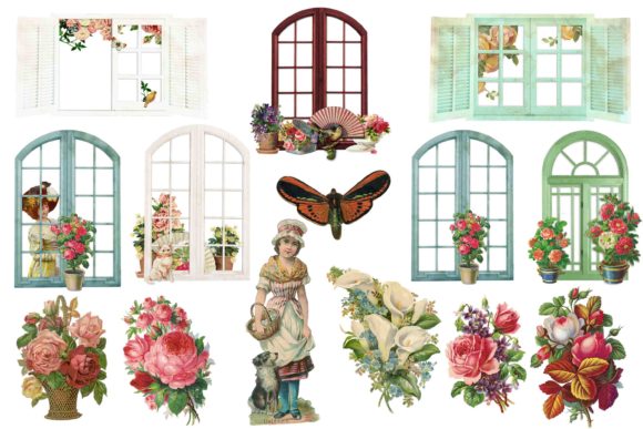 Vintage Garden Clipart: A Timeless Resource for Creative Projects
