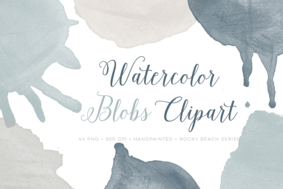 Watercolor Blob Splattered Clip Art: A Versatile Tool for Creative Designers