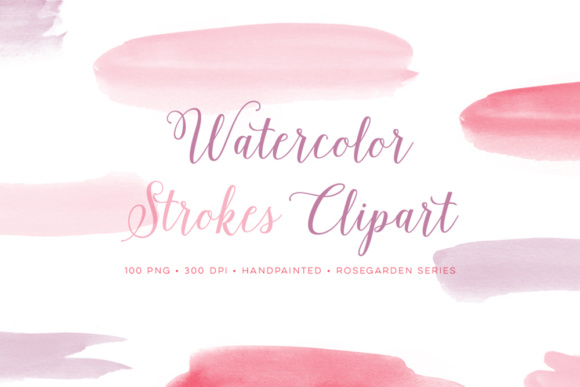 Watercolor Paint Brush Strokes Pink and Purple: A Creative Resource for Designers and Artists